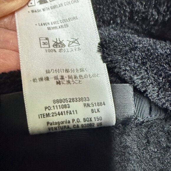 Patagonia Re-Tool Snap-T Fleece Pullover Women’s M Black EUC - Picture 5 of 8